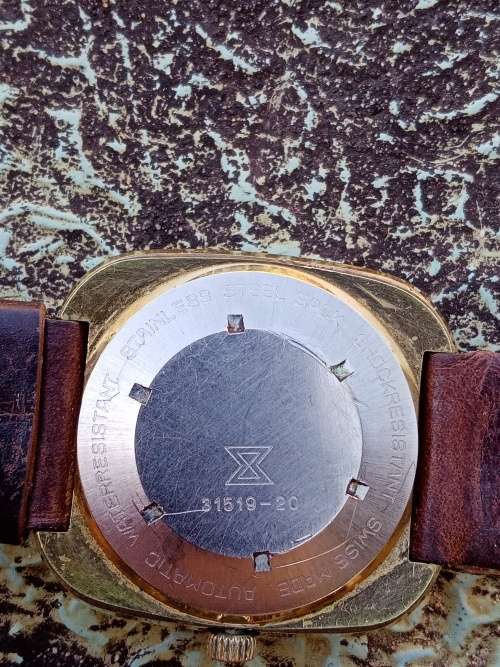 Delfin Edox New Era high beat 28800 wrist watch 36mm ex crown very good condition WORKING