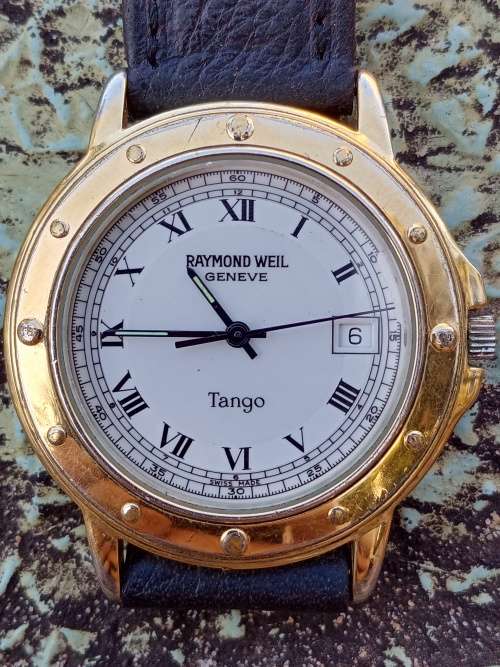 Raymond Wheel Tango wrist watch 35mm ex crown WORKING