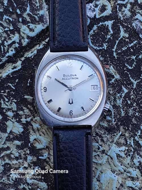 Bulova accutron from 1974 35mm ex crown WORKING