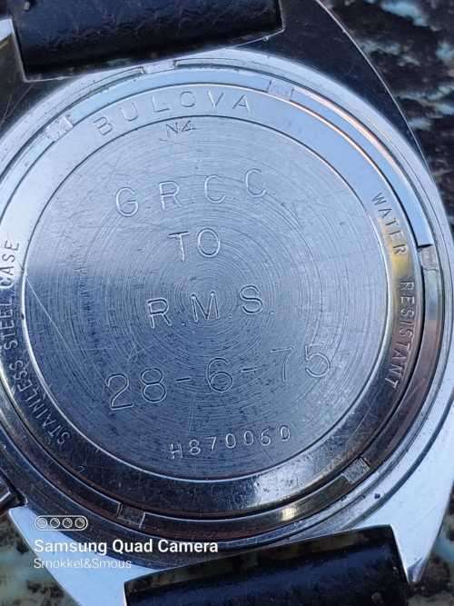 Bulova accutron from 1974 35mm ex crown WORKING