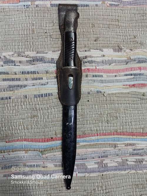 German k98 Bayonet by Berg and Co This is a one year only Bayonet 1943
