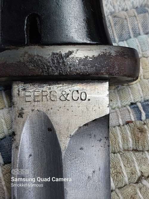 German k98 Bayonet by Berg and Co This is a one year only Bayonet 1943