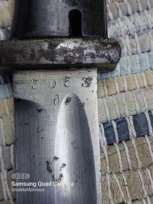 German k98 Bayonet by Berg and Co This is a one year only Bayonet 1943