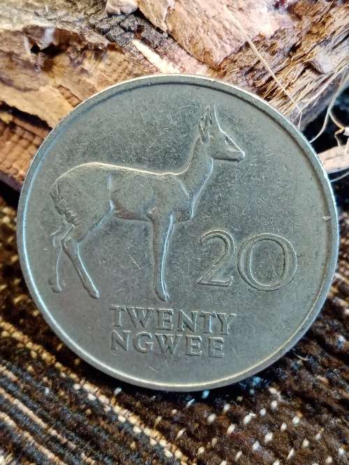 Zambia Twenty Ngwee 1968