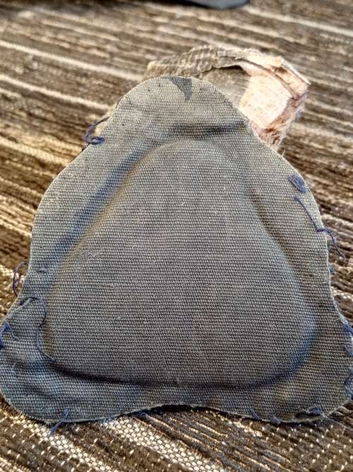 Navy embroided badge