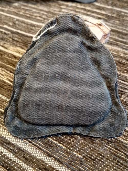 Navy embroided badge