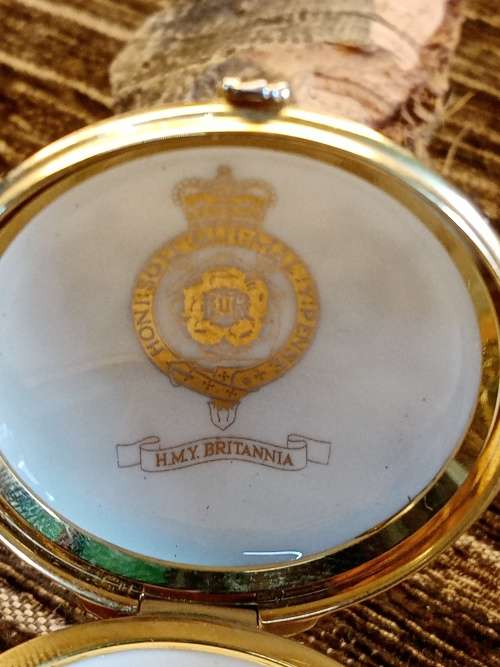 Ceramic H.M.Y Britannia 1953-2003 height 35mm diameter 40mm
