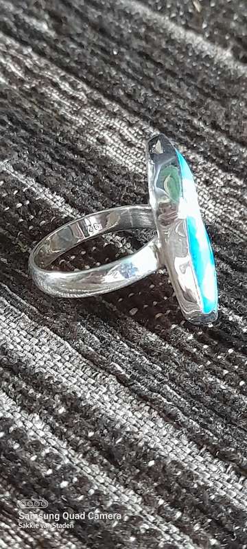 Sterling Silver ladies ring Size L.5 No Box!