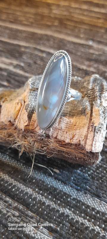 Sterling Silver ladies ring Size O No Box!