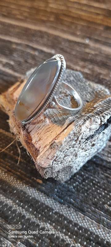 Sterling Silver ladies ring Size O No Box!