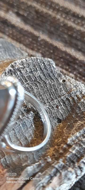Sterling Silver ladies ring Size O No Box!