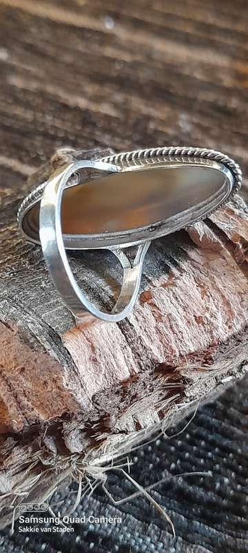 Sterling Silver ladies ring Size O No Box!
