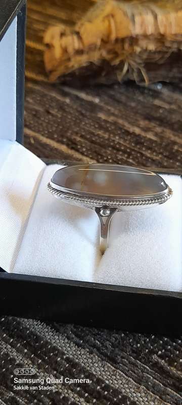 Sterling Silver ladies ring Size O No Box!