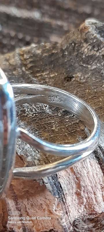 Sterling Silver ladies ring Size M No Box!