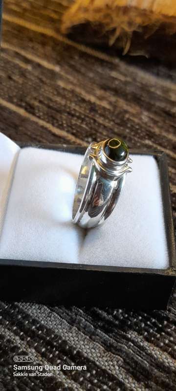 Sterling Silver ladies ring Size U.5 No Box!