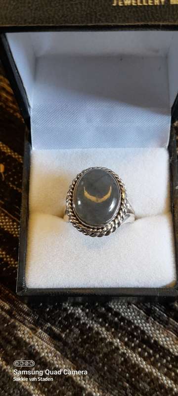 Sterling Silver ladies ring Size O.5 No Box!