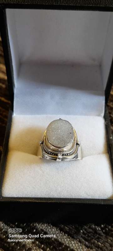 Sterling Silver ladies ring Size N.5 No Box!