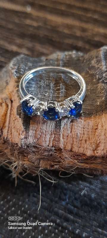 Sterling silver ladies ring Size M.5