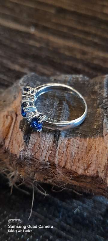 Sterling silver ladies ring Size M.5
