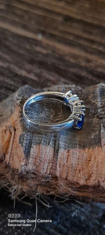 Sterling silver ladies ring Size M.5