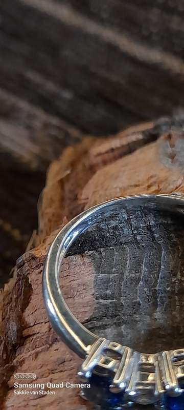 Sterling silver ladies ring Size M.5