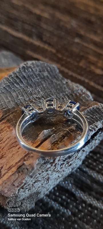 Sterling silver ladies ring Size M.5
