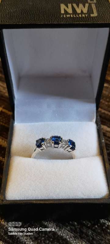 Sterling silver ladies ring Size M.5