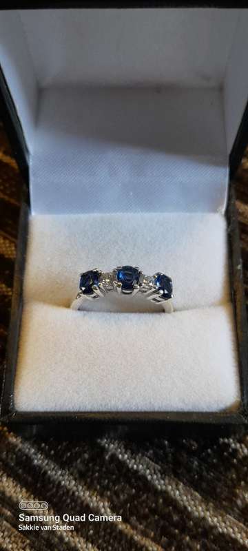 Sterling silver ladies ring Size M.5