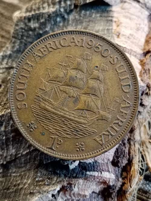 South Africa 1950 1 penny