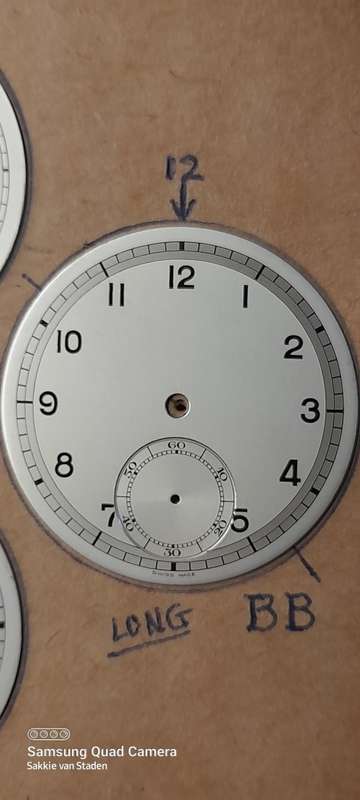 New old stock pocket watch/trench watch dials 39mm