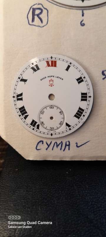 Cyma New old stock pocket watch/trench watch dials 29mm