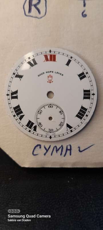 Cyma New old stock pocket watch/trench watch dials 29mm
