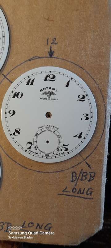 New old stock pocket watch/trench watch dials 37mm
