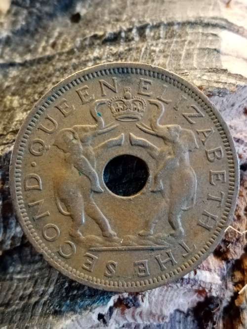 Rhodesia and Nyasaland one penny 1961