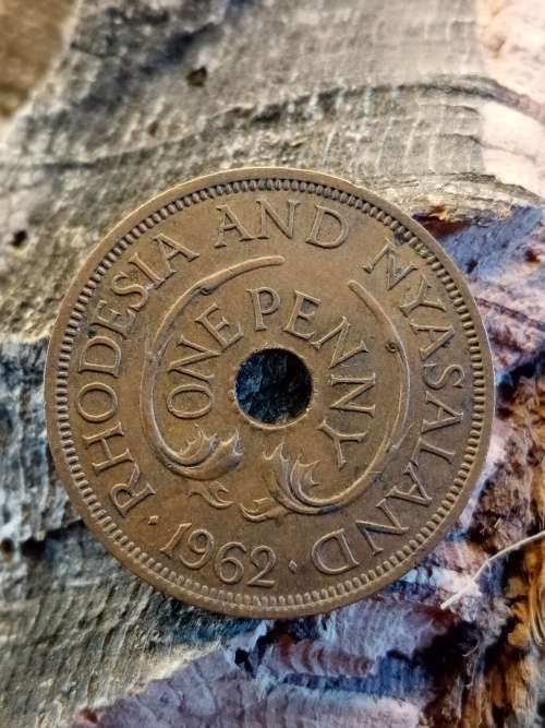 Rhodesia and Nyasaland one penny 1962