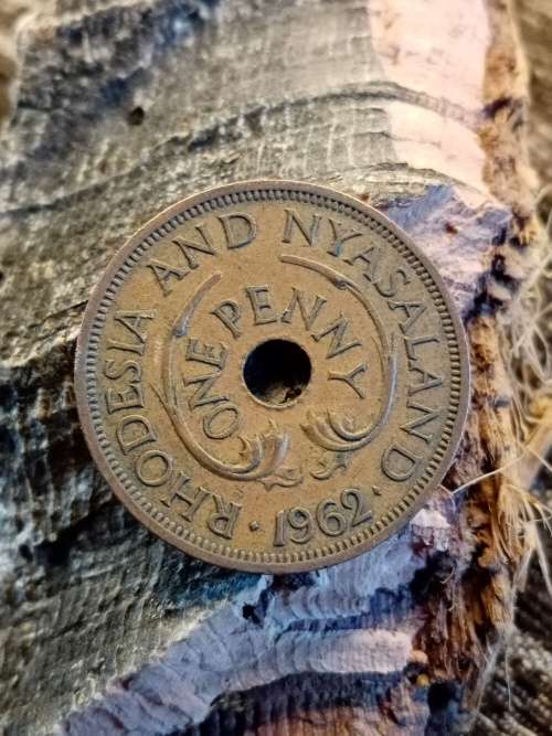 Rhodesia and Nyasaland one penny 1962