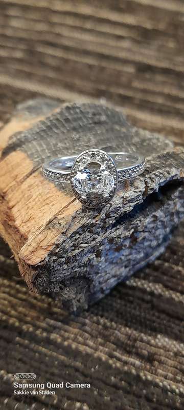 Sterling Silver ladies ring Size O NO BOX!