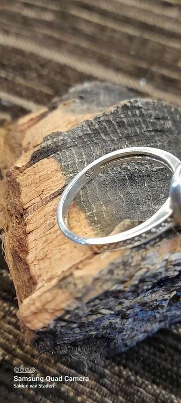 Sterling Silver ladies ring Size O NO BOX!