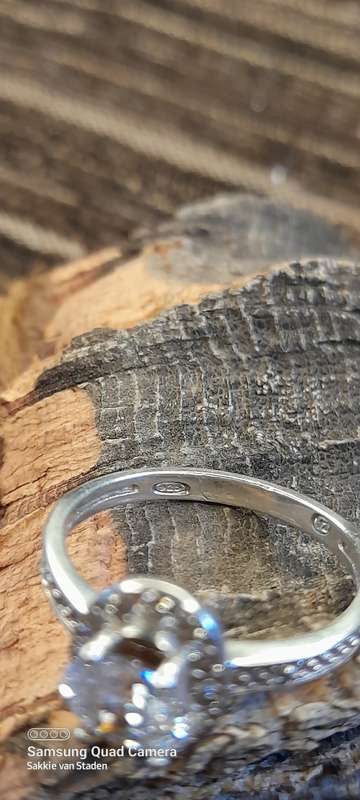 Sterling Silver ladies ring Size O NO BOX!