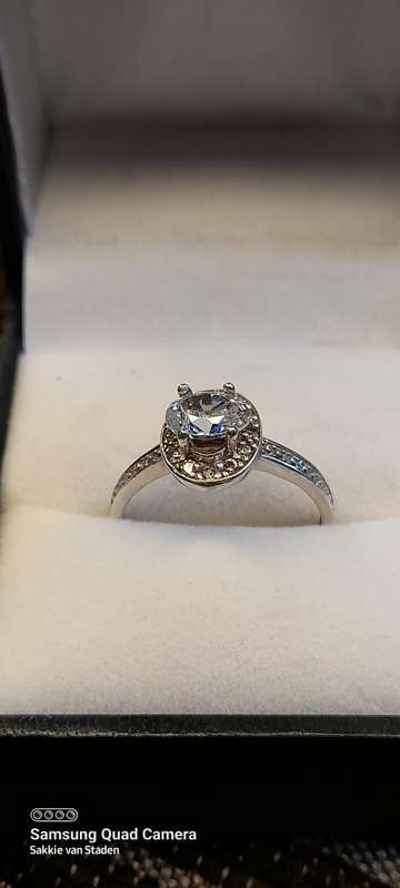 Sterling Silver ladies ring Size O NO BOX!