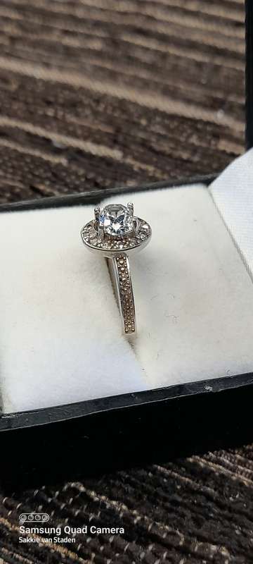 Sterling Silver ladies ring Size O NO BOX!