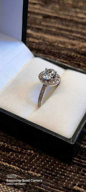 Sterling Silver ladies ring Size O NO BOX!