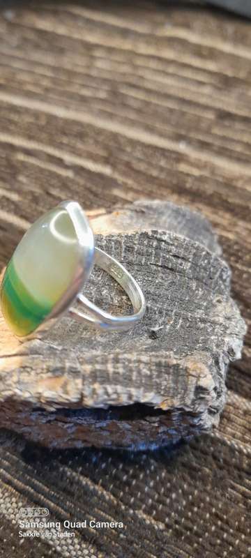 Sterling Silver ladies ring Size M.5 NO BOX!
