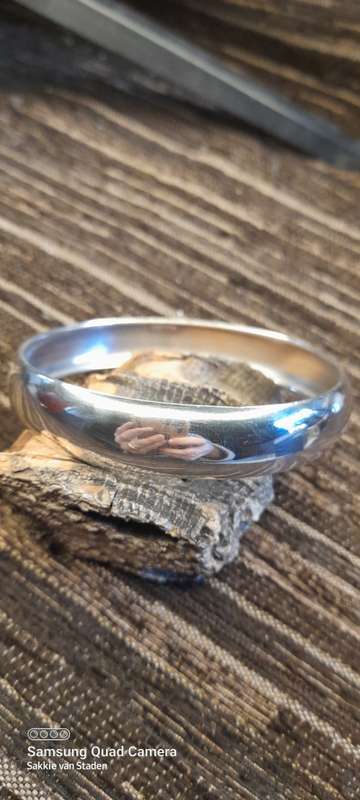 Bangle 14mm wide marked 925 made in italy indisde diameter 70mm