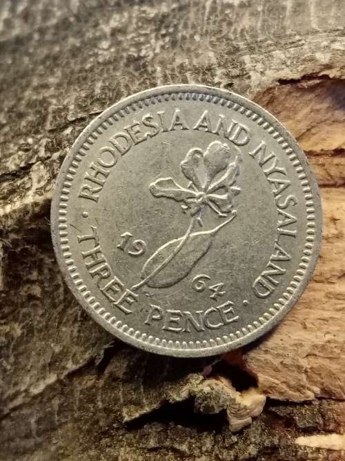 Rhodesia and Nyasaland 1964 Threepence
