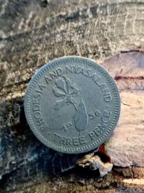 Rhodesia and Nyasaland 1956 Threepence