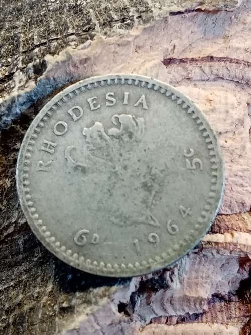 Rhodesia sixpence 5 cents 1964