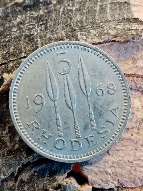 Rhodesia threepence 1968