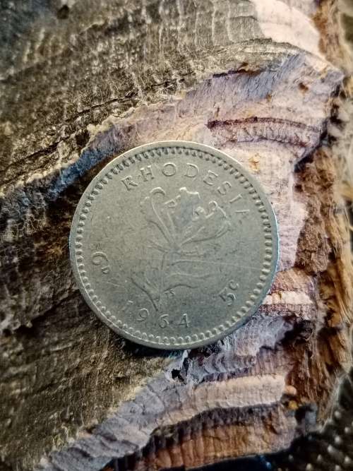 Rhodesia sixpence 5 cents 1964