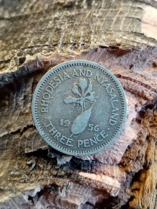 Rhodesia and Nyasaland 1956 Threepence